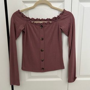 Aeropostale- Strapless Long sleeve Shirt